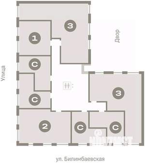 2-к квартира, вторичка, 66м2, 3/9 этаж