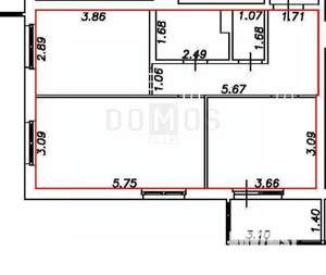 2-к квартира, вторичка, 55м2, 9/25 этаж