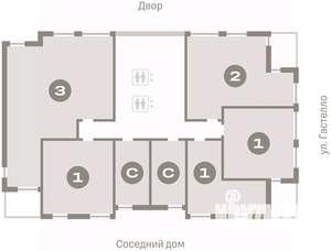 1-к квартира, вторичка, 39м2, 11/16 этаж