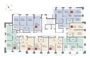 1-к квартира, вторичка, 44м2, 7/8 этаж