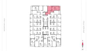 1-к квартира, вторичка, 39м2, 13/25 этаж