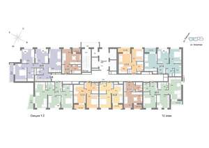 2-к квартира, вторичка, 58м2, 12/25 этаж