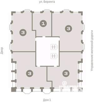 1-к квартира, вторичка, 49м2, 13/16 этаж