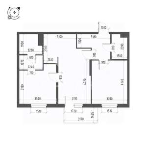 2-к квартира, вторичка, 64м2, 5/25 этаж