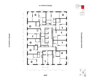 2-к квартира, строящийся дом, 58м2, 11/25 этаж