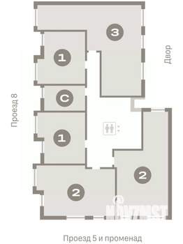 1-к квартира, вторичка, 39м2, 4/9 этаж