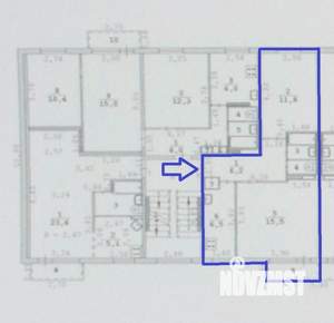 2-к квартира, вторичка, 44м2, 3/5 этаж