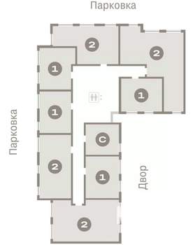 1-к квартира, вторичка, 34м2, 9/9 этаж