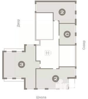 3-к квартира, вторичка, 100м2, 9/9 этаж
