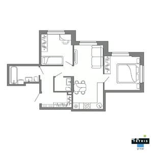 3-к квартира, вторичка, 55м2, 29/32 этаж