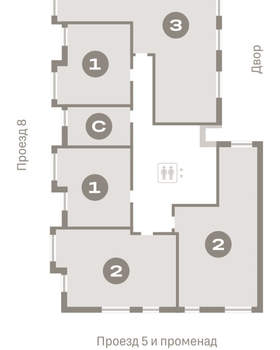 1-к квартира, вторичка, 39м2, 4/9 этаж