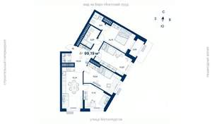 4-к квартира, вторичка, 99м2, 31/31 этаж