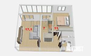 2-к квартира, вторичка, 48м2, 12/16 этаж