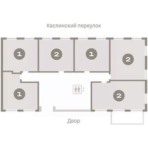 2-к квартира, вторичка, 65м2, 1/8 этаж