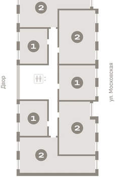 2-к квартира, вторичка, 67м2, 3/24 этаж