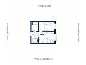 1-к квартира, вторичка, 40м2, 28/33 этаж
