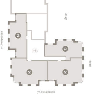 2-к квартира, вторичка, 77м2, 2/24 этаж