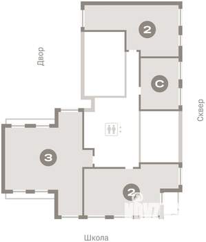 Студия квартира, вторичка, 32м2, 9/9 этаж