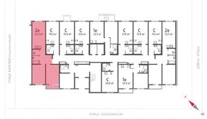 2-к квартира, вторичка, 54м2, 1/8 этаж