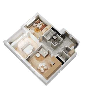 2-к квартира, вторичка, 52м2, 9/26 этаж