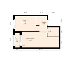 1-к квартира, вторичка, 46м2, 3/30 этаж