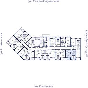 1-к квартира, вторичка, 39м2, 16/17 этаж