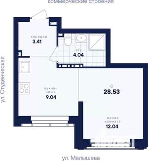 Студия квартира, вторичка, 29м2, 5/31 этаж