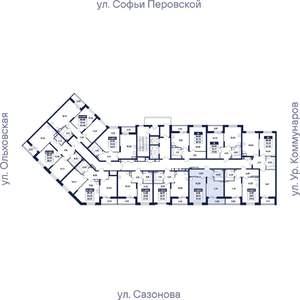 1-к квартира, вторичка, 40м2, 7/17 этаж