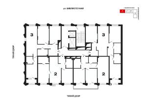2-к квартира, вторичка, 61м2, 2/25 этаж
