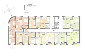3-к квартира, вторичка, 76м2, 7/22 этаж