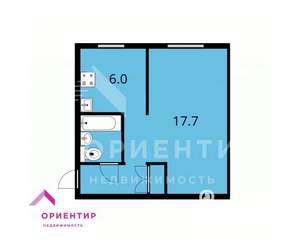 1-к квартира, вторичка, 31м2, 1/5 этаж