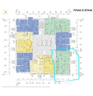 3-к квартира, вторичка, 80м2, 5/22 этаж