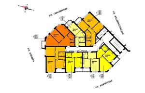2-к квартира, строящийся дом, 66м2, 3/24 этаж