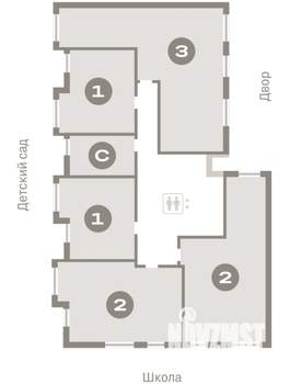 1-к квартира, вторичка, 39м2, 6/9 этаж