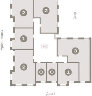 2-к квартира, вторичка, 74м2, 6/16 этаж