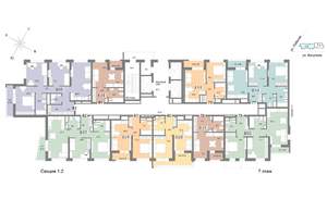 2-к квартира, вторичка, 58м2, 7/25 этаж