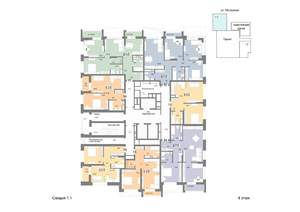 1-к квартира, вторичка, 44м2, 4/25 этаж