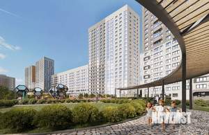 2-к квартира, строящийся дом, 55м2, 6/22 этаж