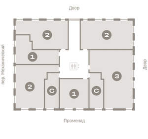 Студия квартира, вторичка, 23м2, 2/8 этаж
