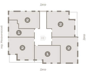 1-к квартира, вторичка, 44м2, 7/8 этаж