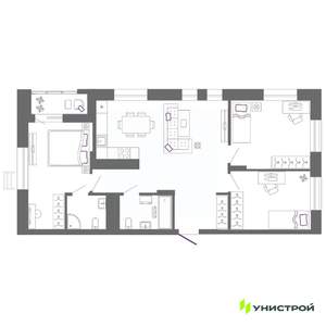 3-к квартира, вторичка, 87м2, 4/5 этаж