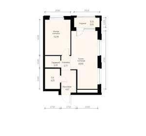 1-к квартира, вторичка, 45м2, 26/30 этаж