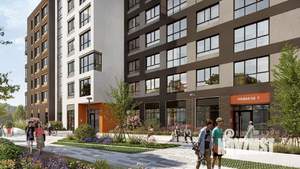 1-к квартира, строящийся дом, 42м2, 3/25 этаж