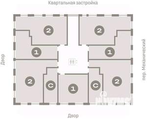 2-к квартира, вторичка, 71м2, 4/8 этаж