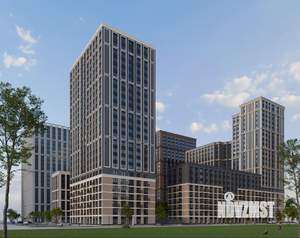 1-к квартира, строящийся дом, 40м2, 9/25 этаж