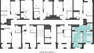 1-к квартира, строящийся дом, 37м2, 6/21 этаж