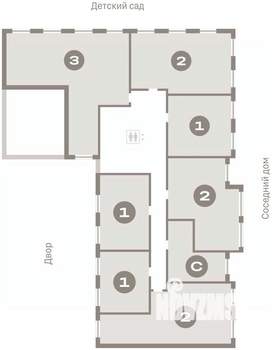 1-к квартира, вторичка, 43м2, 3/8 этаж