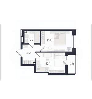 1-к квартира, вторичка, 37м2, 7/29 этаж