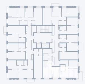 2-к квартира, строящийся дом, 33м2, 7/25 этаж
