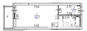 Студия квартира, сданный дом, 24м2, 3/25 этаж